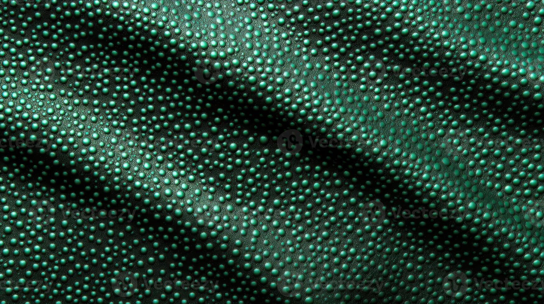Textured green pattern with circular bumps for material or background design photo