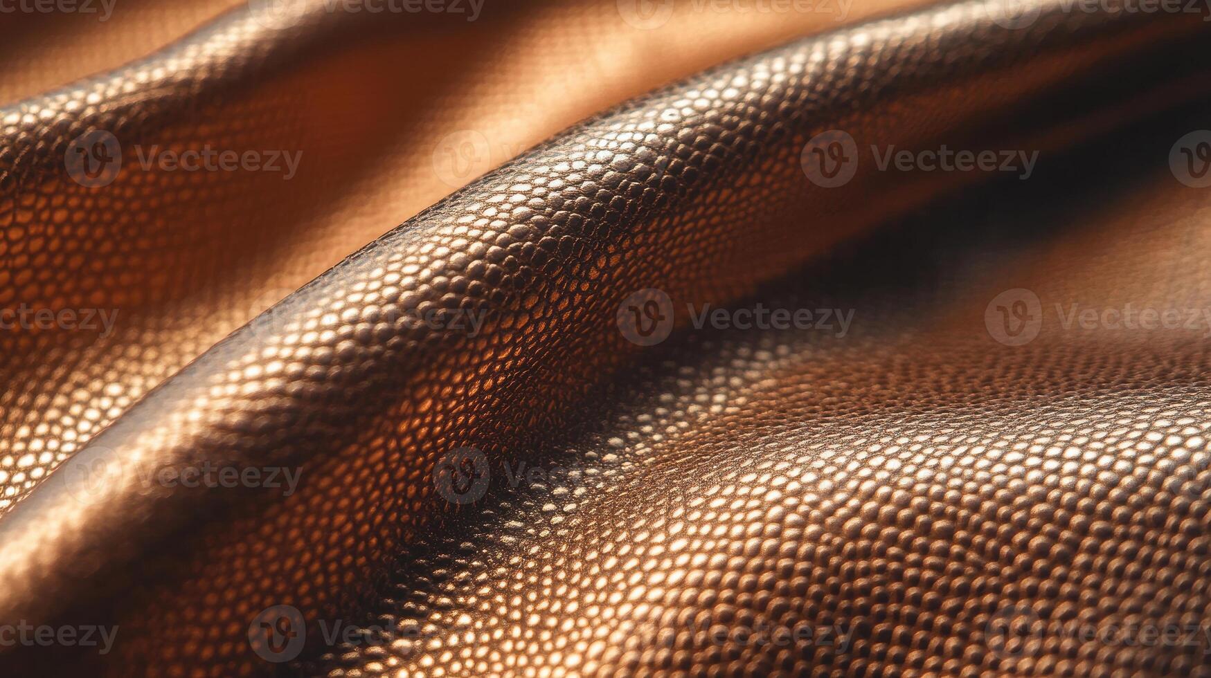 Texture of luxurious brown leather fabric with detailed surface pattern photo