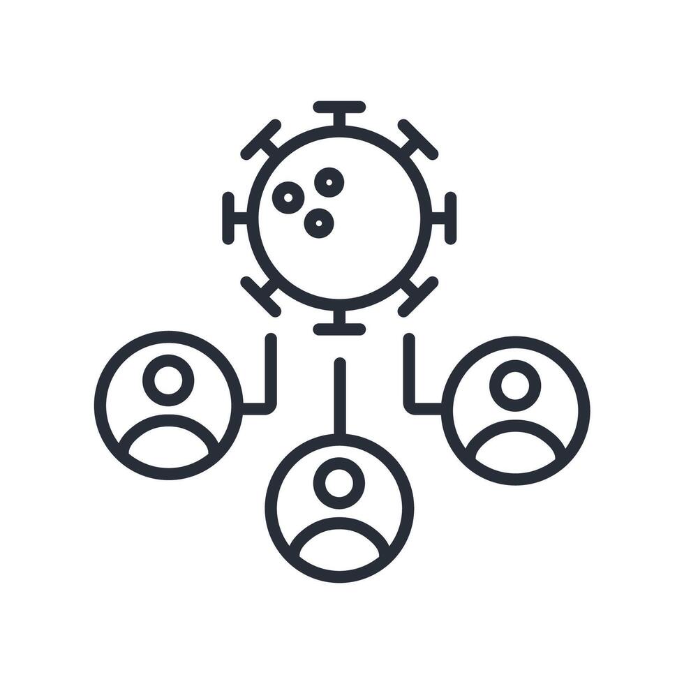 spread icon. .Editable stroke.linear style sign for use web design,logo.Symbol illustration. vector