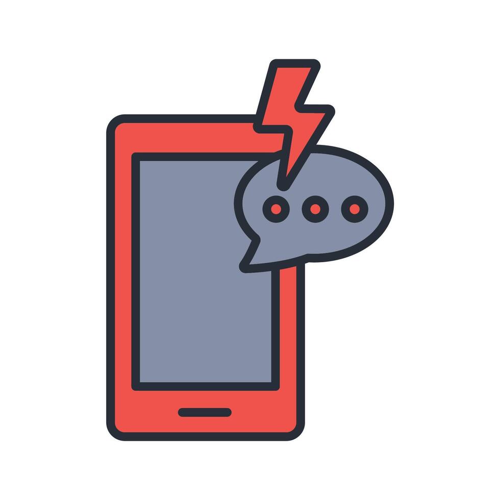 instant messaging icon. .Editable stroke..linear style sign for use web design,logo.Symbol illustration. vector