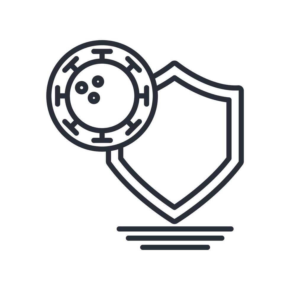 immunizations icon. .Editable stroke.linear style sign for use web design,logo.Symbol illustration. vector