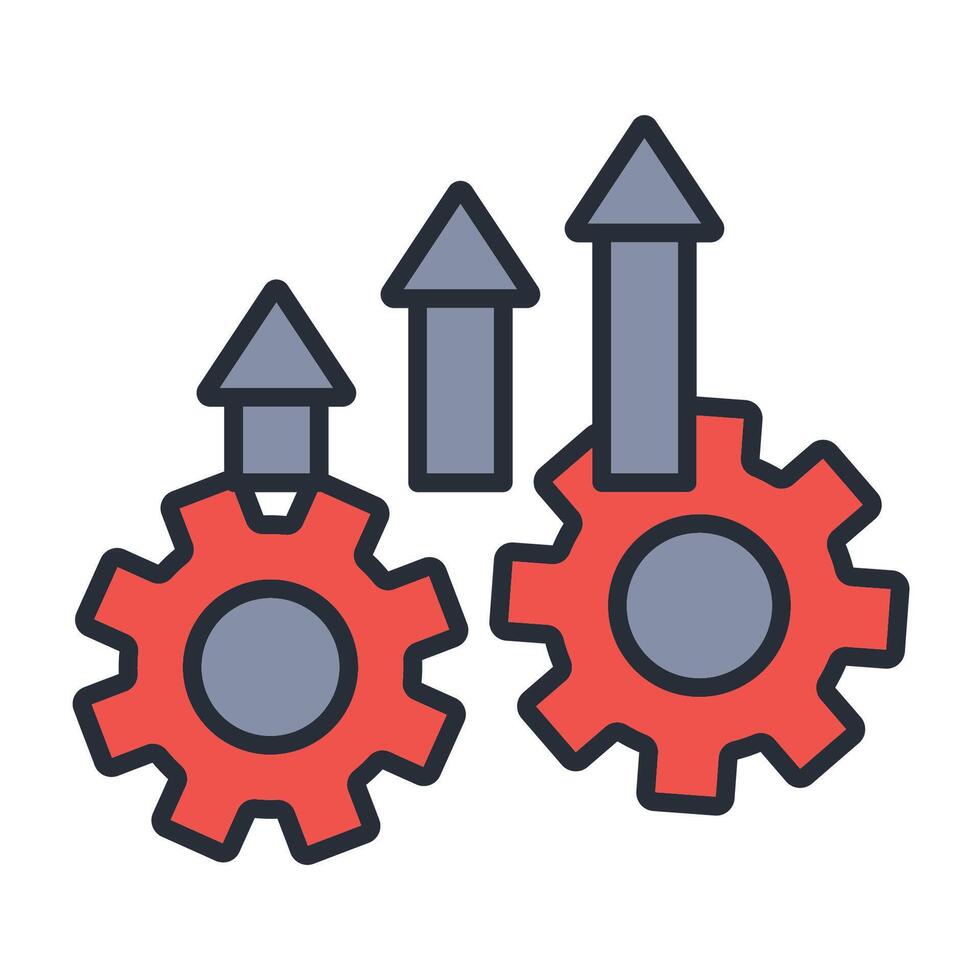 improve icon. .Editable stroke...linear style sign for use web design,logo.Symbol illustration. vector