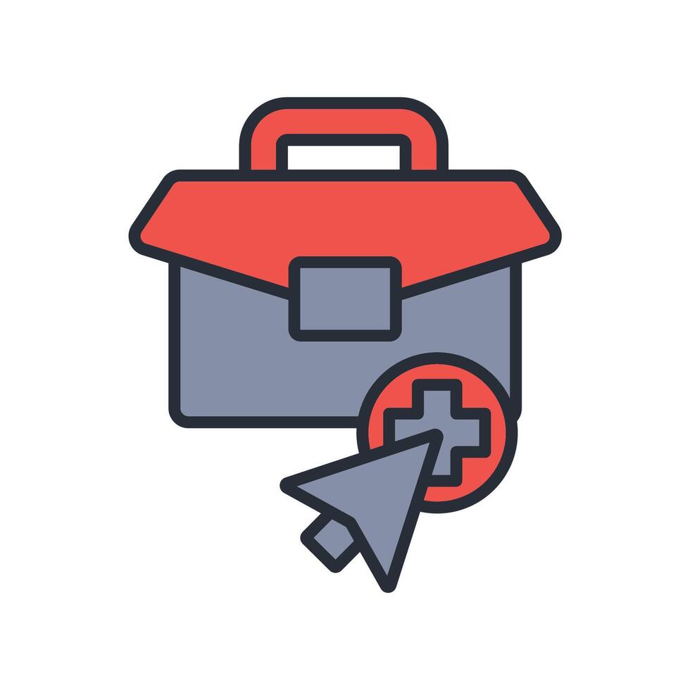telemedicine icon. ..Editable stroke.linear style sign for use web design,logo.Symbol illustration. vector