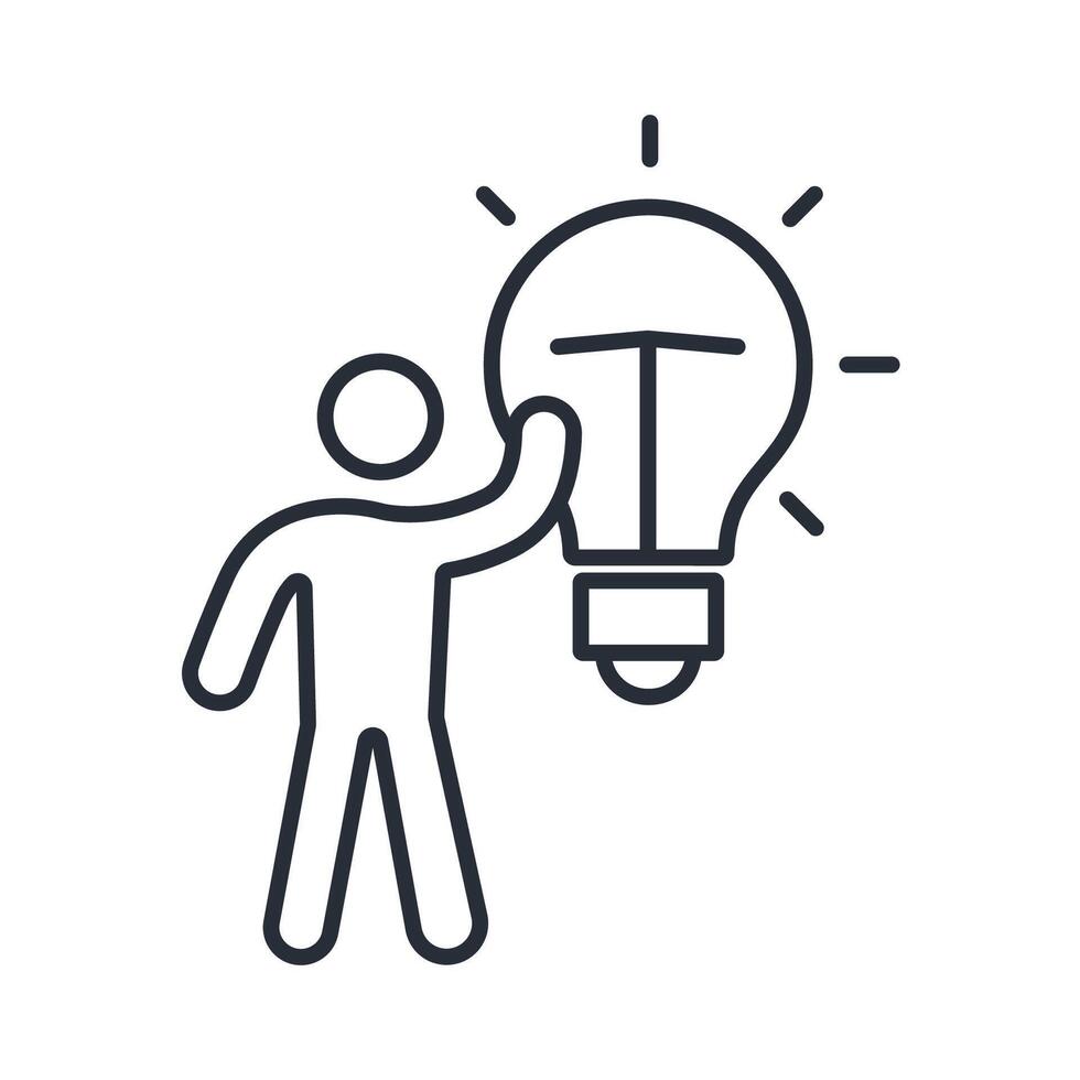 solutions icon. .Editable stroke.linear style sign for use web design,logo.Symbol illustration. vector