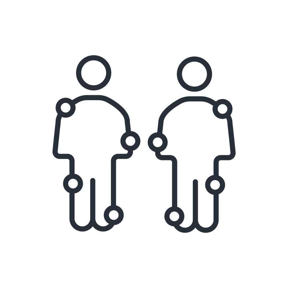 symptoms icon. .Editable stroke.linear style sign for use web design,logo.Symbol illustration. vector