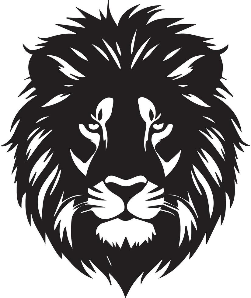 Lion silhouette image vector