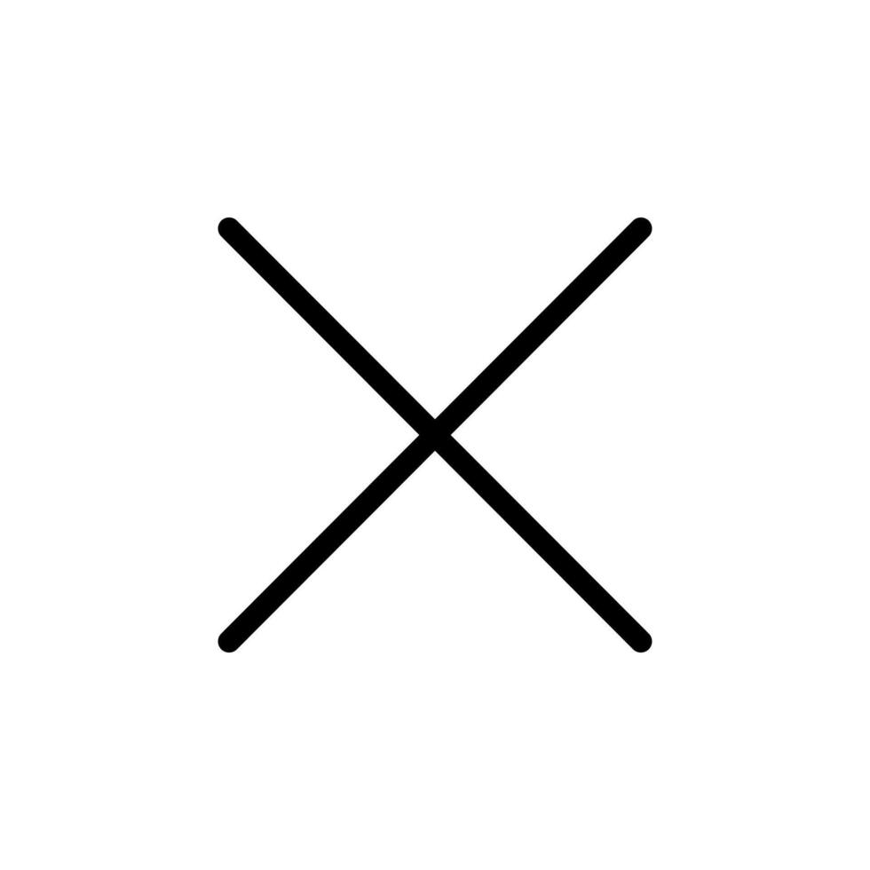 close button Stylish Icon Design vector