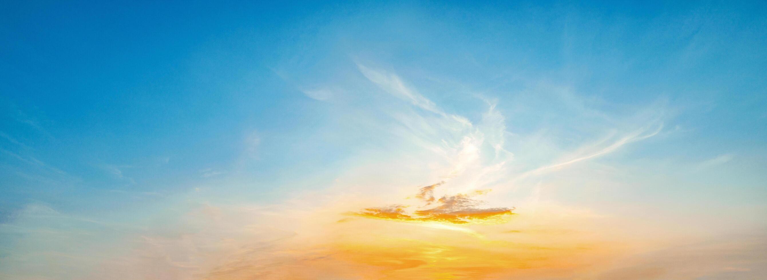 beautiful blue sky with a large cloud in the middle photo