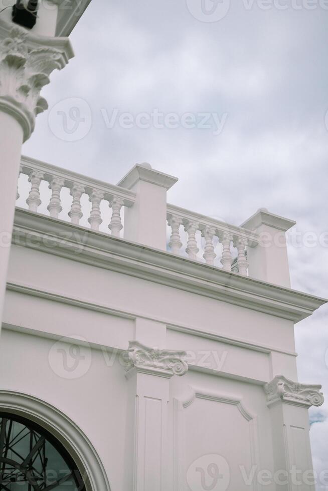 Elegant White Building Facade so nice so nice so photo