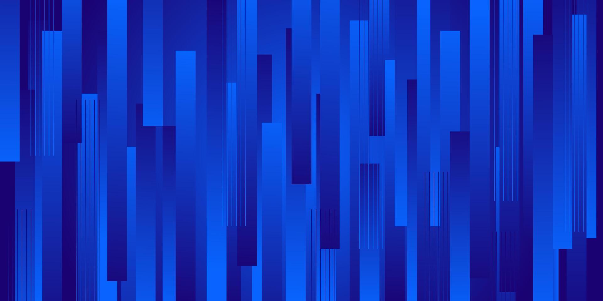 Abstract modern bright blue dynamic gradient illustration background with 3D look and simple rectangle pattern. Eps10 vector