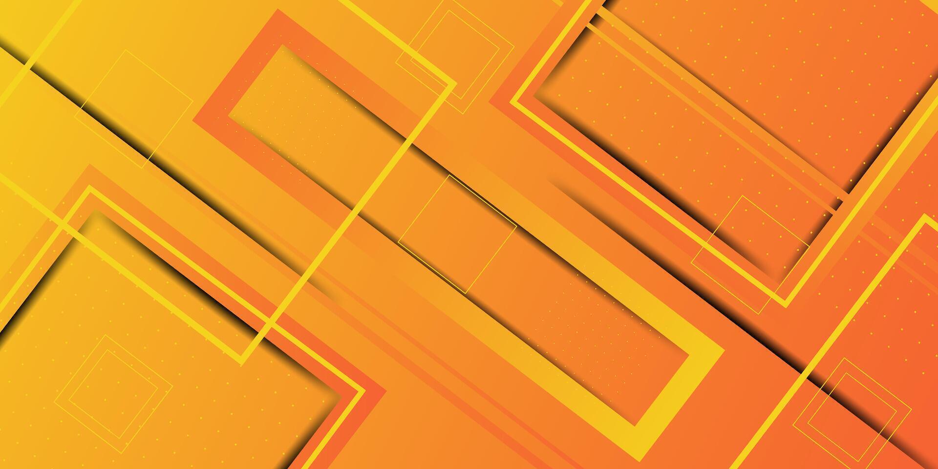 Abstract geometric futuristic orange background with colorful bright square background design. Overlapping triangle pattern. Eps10 vector