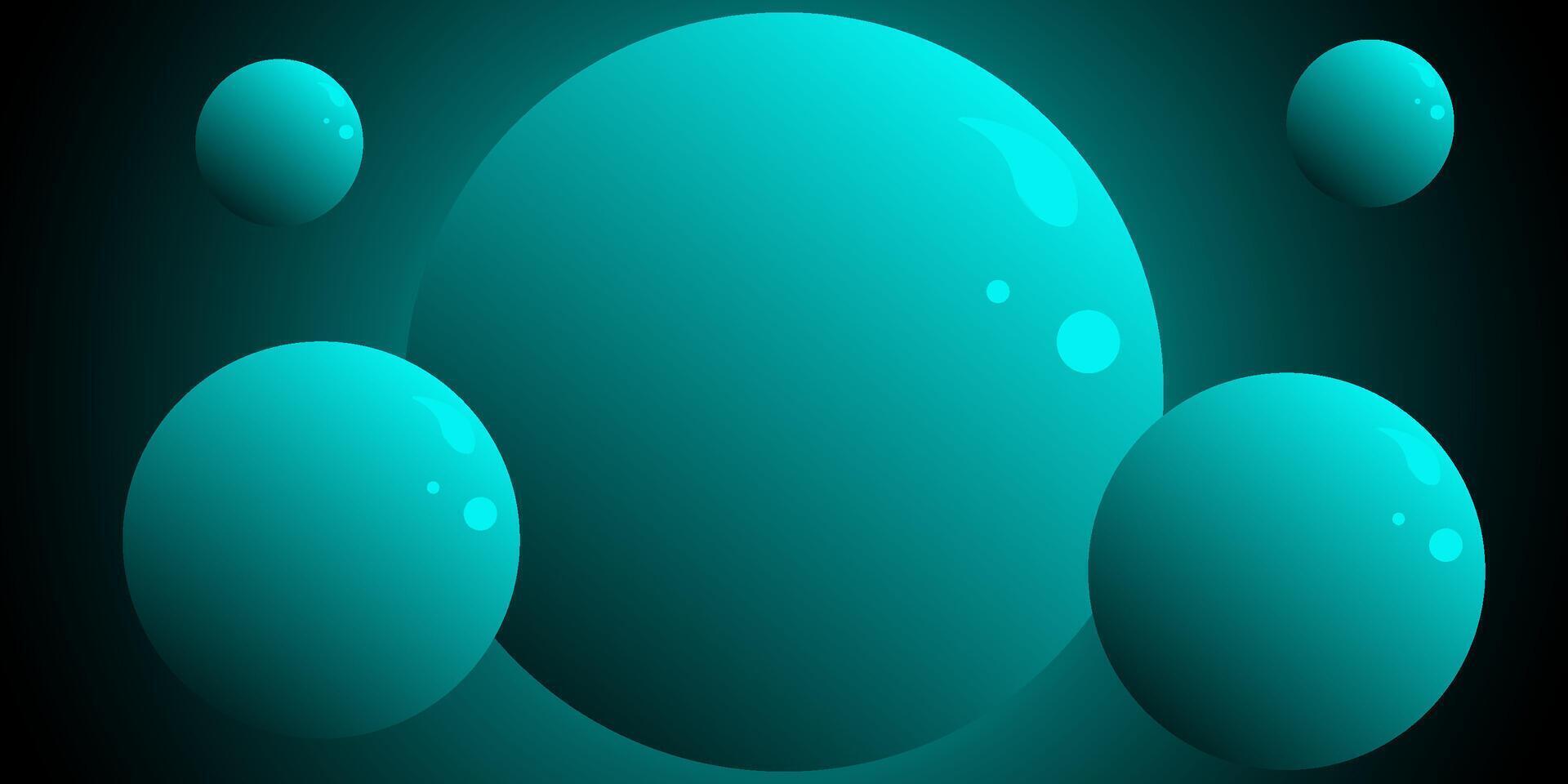 Abstract turquoise luxury background with geometric circle graphic. Cool design for poster, flyer, digital board and concept design. Eps10 vector