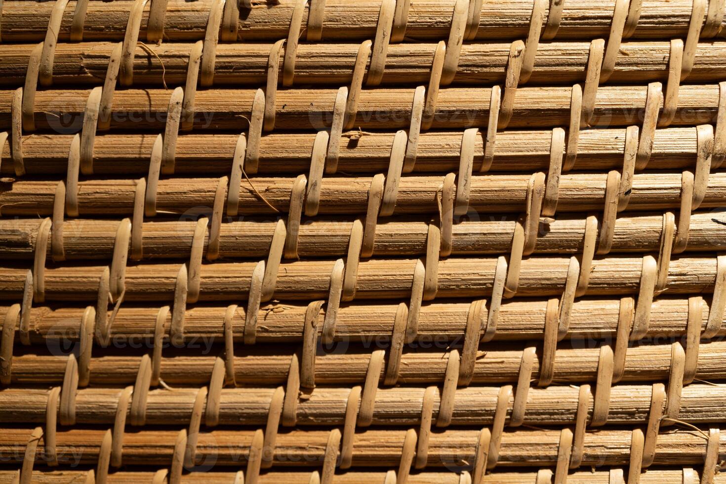 Weave texture or weave pattern background in macro view. Weaves patten classic retro background photo