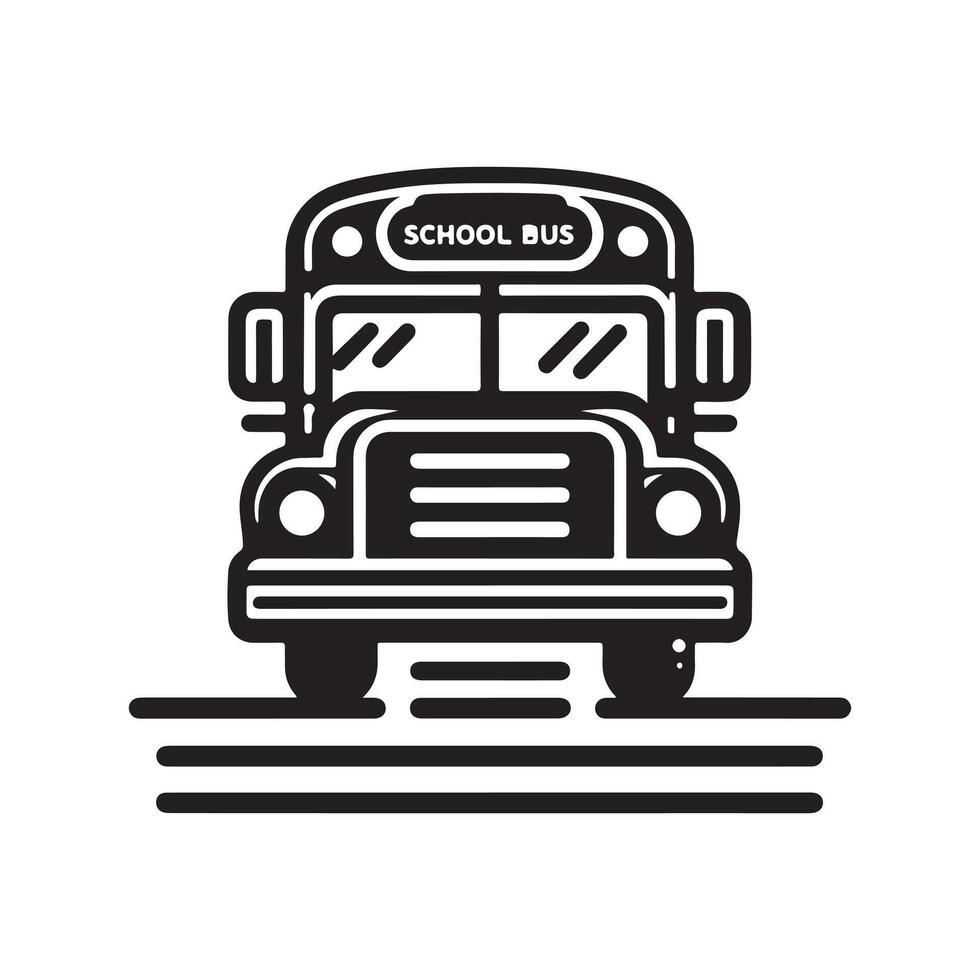 School Bus Silhouette Vectors Files for Instant Download and Use