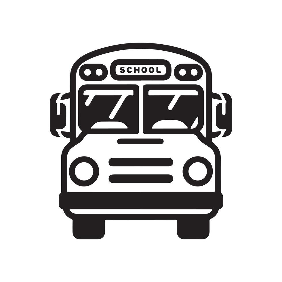 School Bus Silhouette Vectors for School Events, Calendars, and More