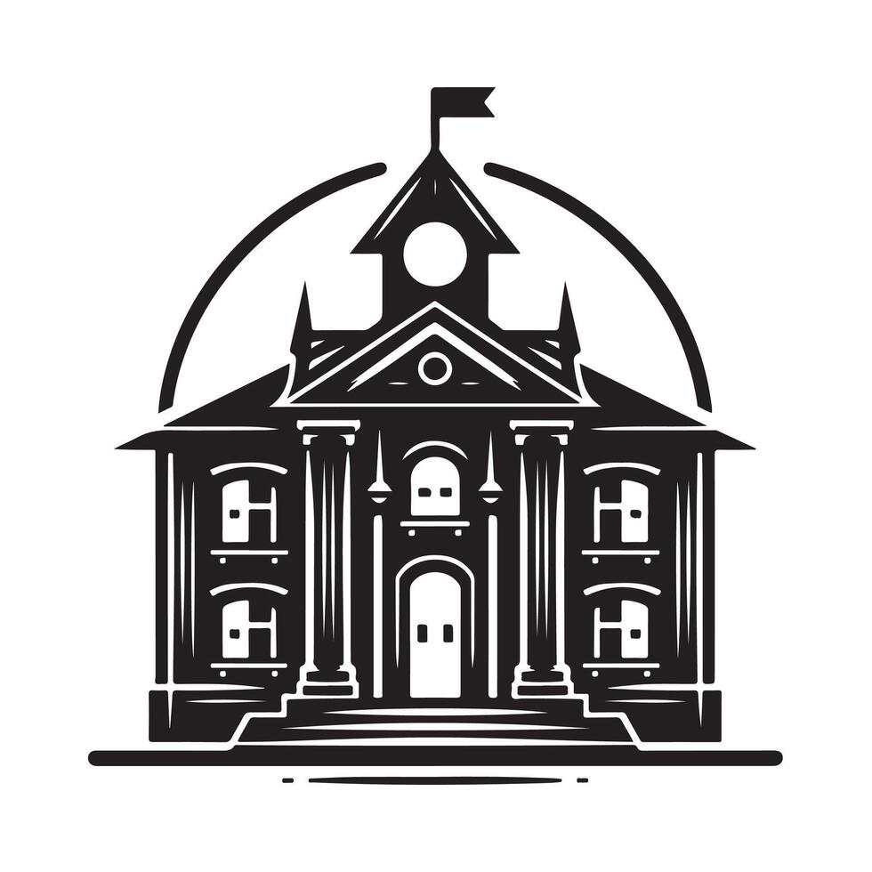 School Silhouette Vectors for Homeschooling Resources