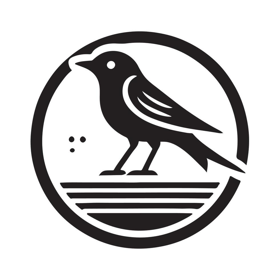 Stylized Indigo Bunting Silhouette Vectors for Nature and Bird Illustrations