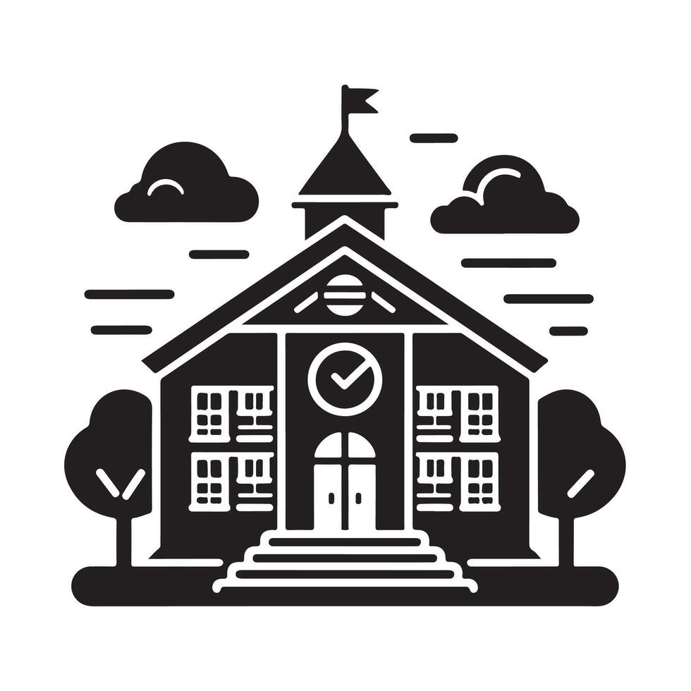 Educational Silhouette Art for Classroom and Home Learning vector