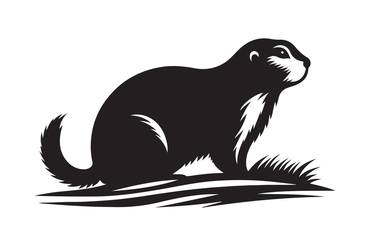 Creative Prairie Dog Silhouette Illustrations for Unique Art Projects vector