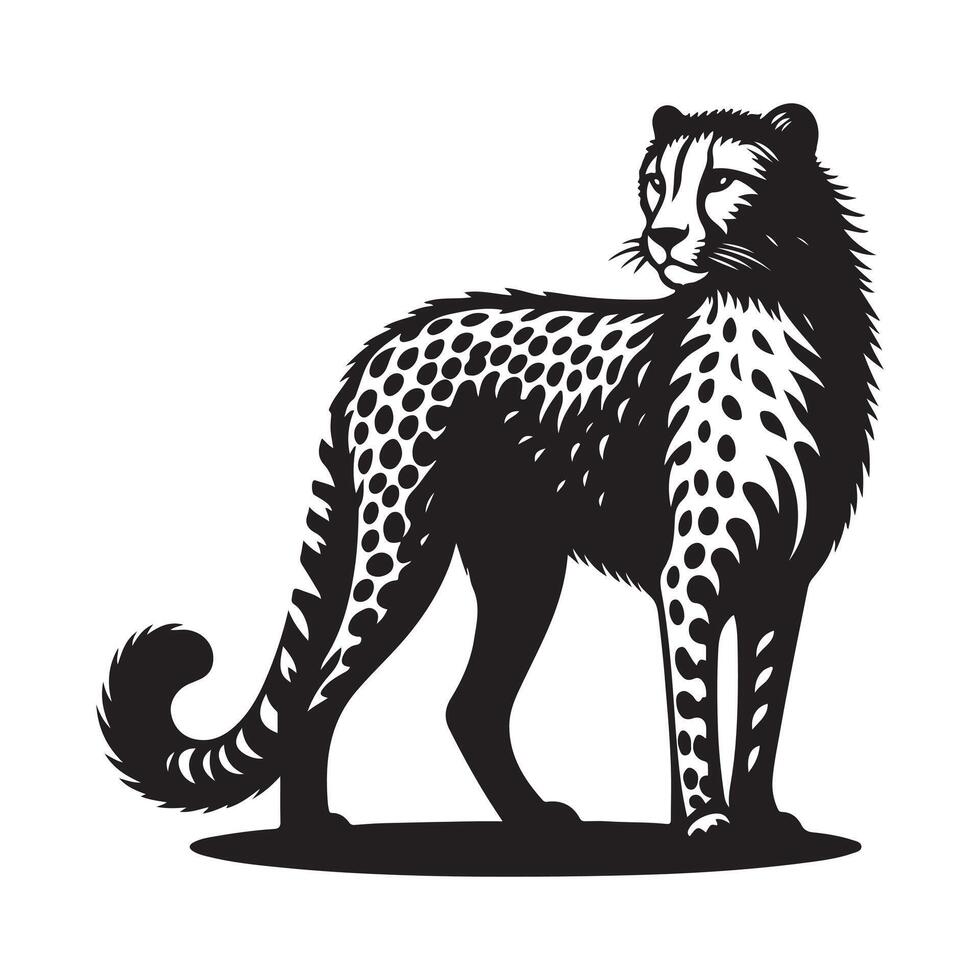 Leopard Silhouette Vectors Art for Digital and Print Design Projects