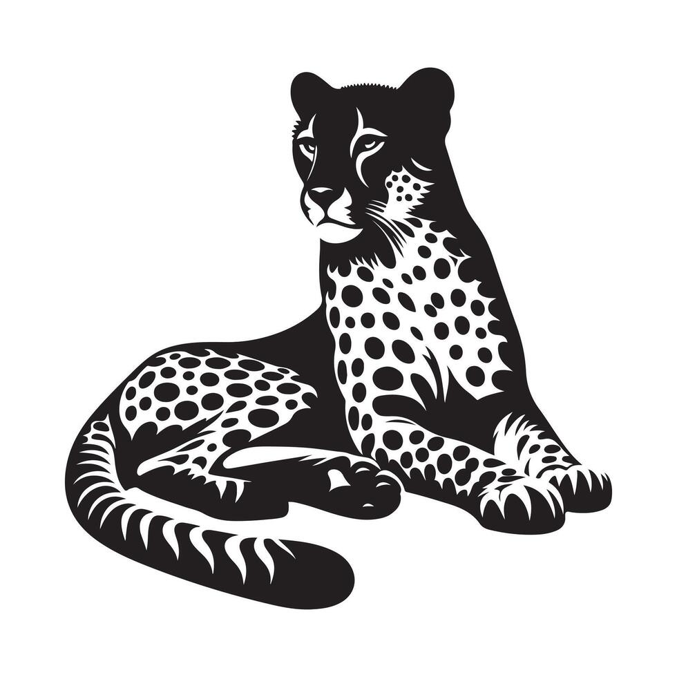 Leopard Silhouette Vectors Art for Nature, Wildlife, and Adventure Projects
