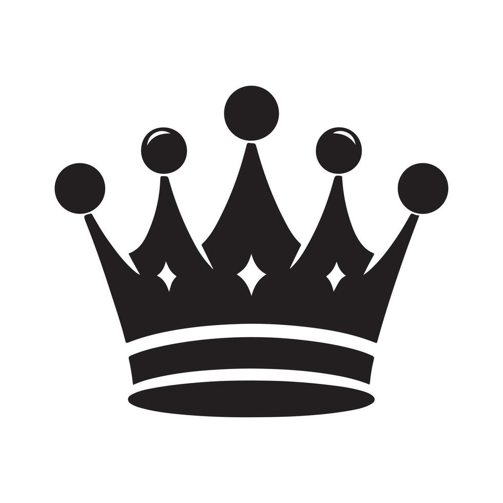 Fancy Queen Crown Icon for Web Graphics vector