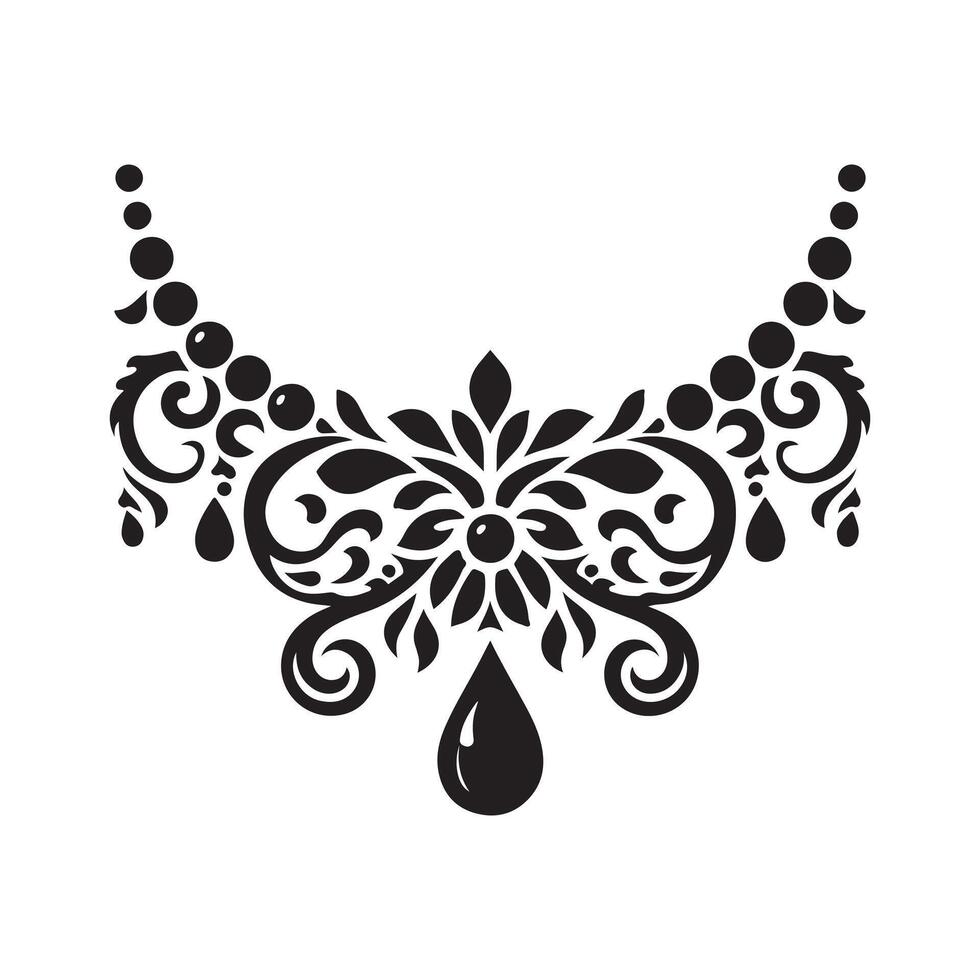 Abstract Black Ornament for Branding Use vector