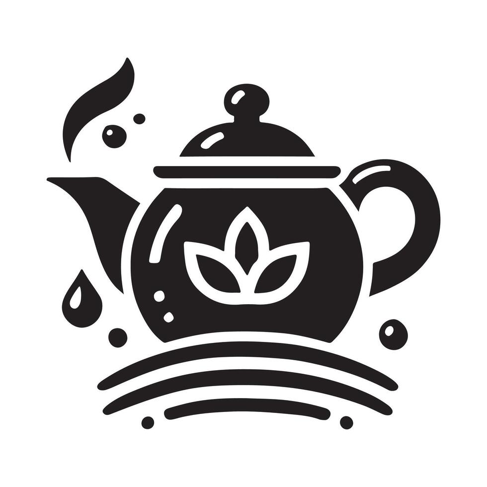Tea Pot Silhouette Vectors Ideal for Digital Art and Web Graphics
