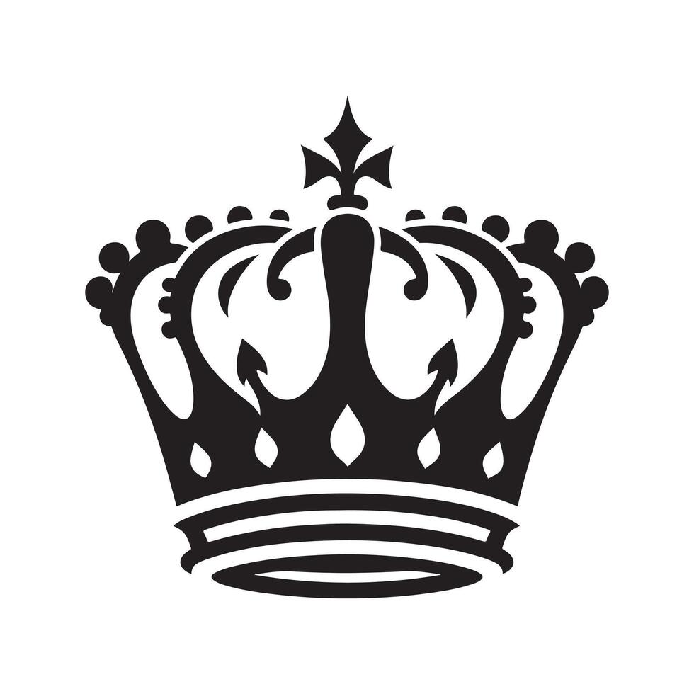 Premium Crown Icon Illustration for Luxury Branding vector