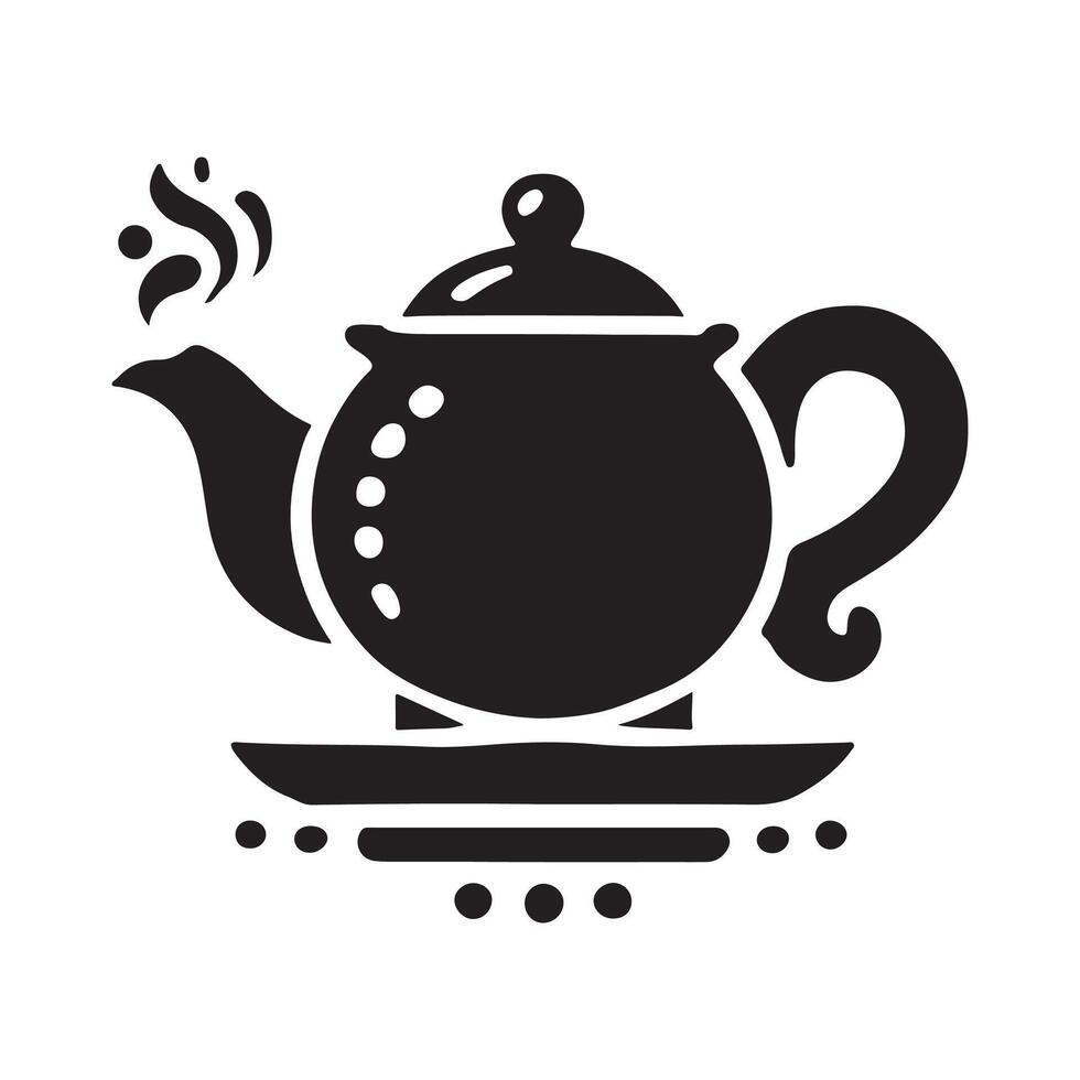 Tea Pot Silhouette Vectors for Restaurant Menus and Promotional Graphics