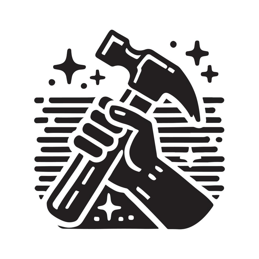 Hammer Silhouette Vectors for Promotional and Trade Show Designs