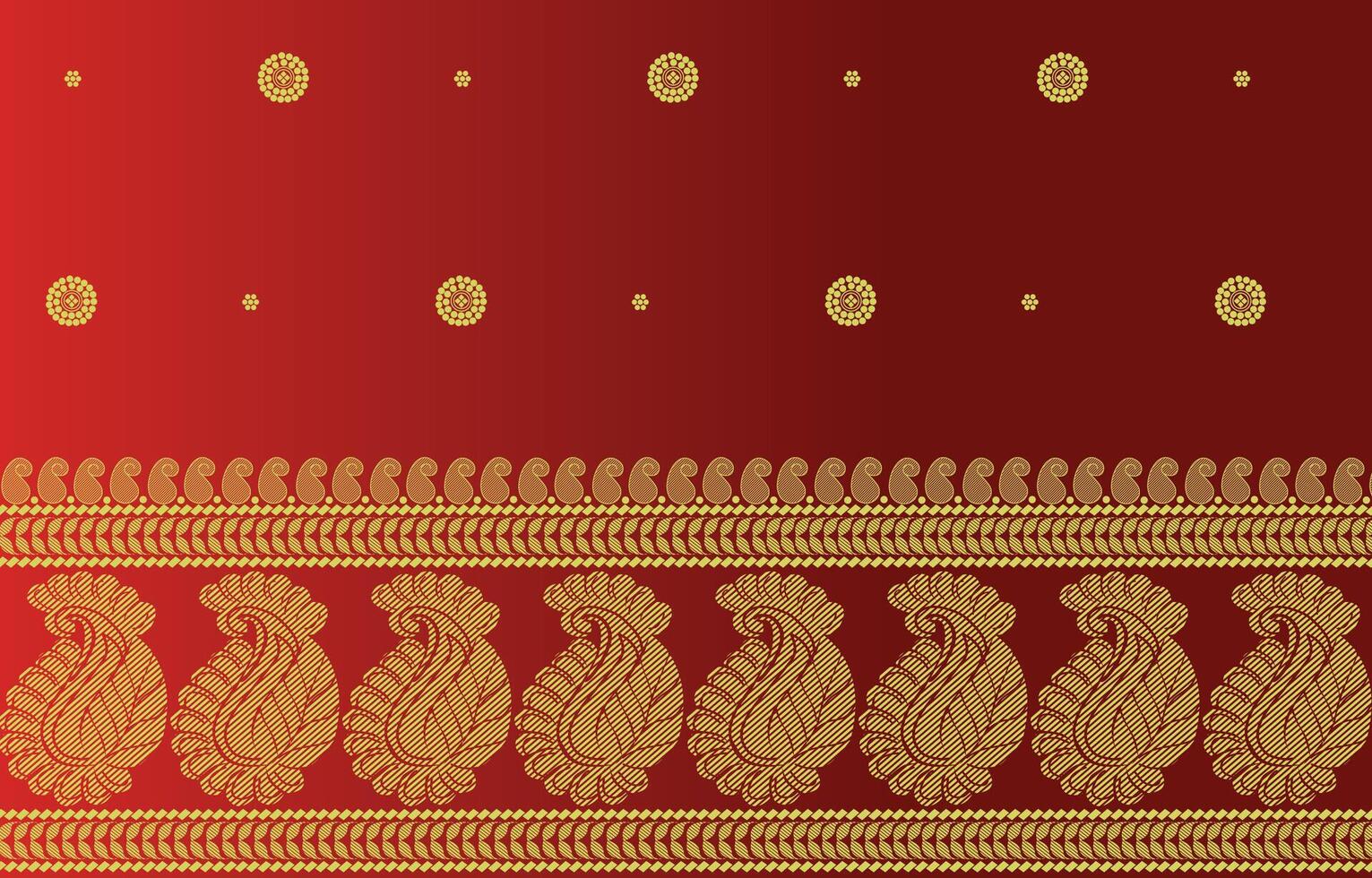 nice paisley and small floral pattern vector