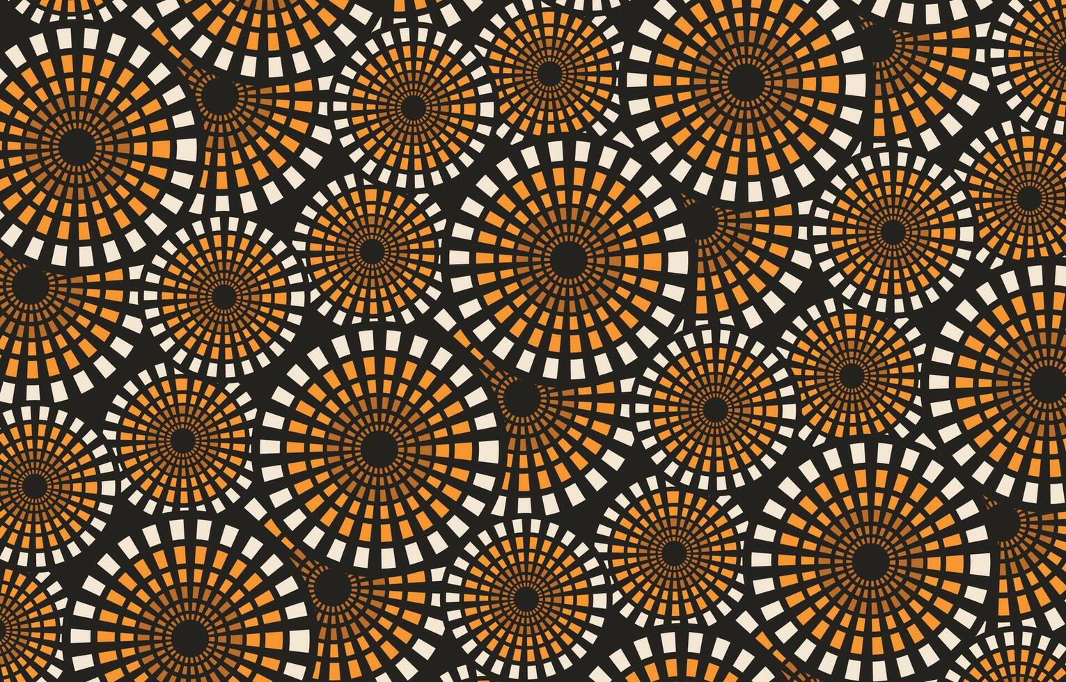 circle polka dot pattern in african style vector
