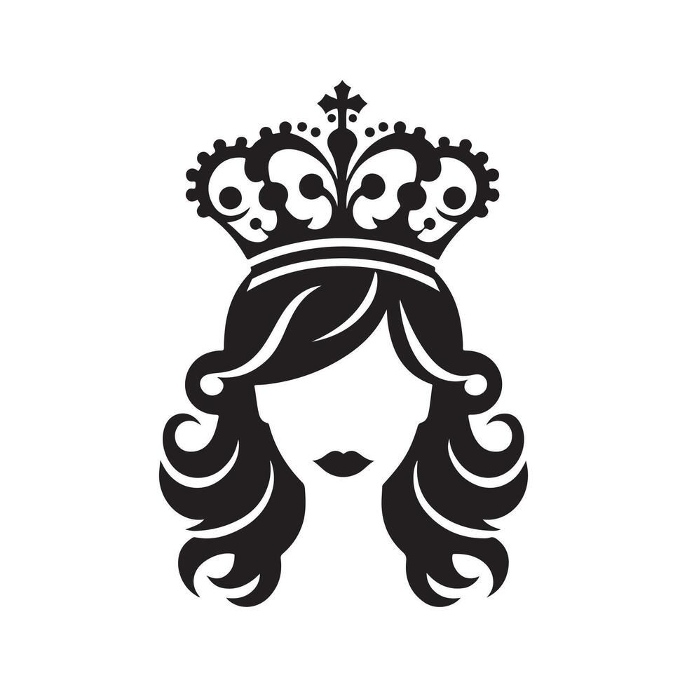 Timeless Royal Crown Illustration for Prints vector