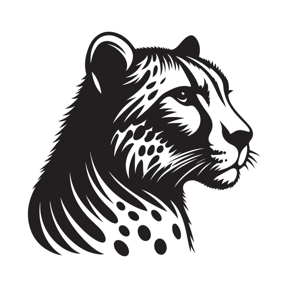 High-Resolution Leopard Silhouette Illustrations for Commercial Use vector