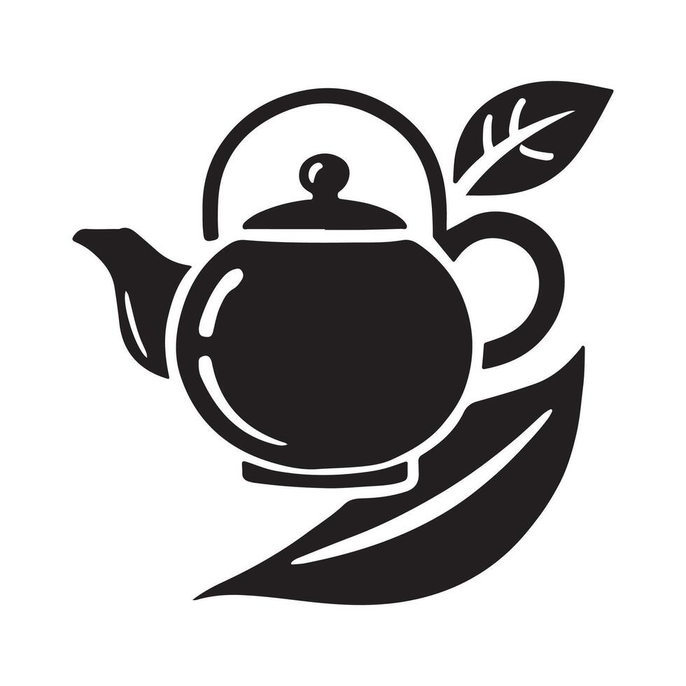 Tea Pot Silhouette Stock Illustrations for Graphic Design and Editorial Projects vector