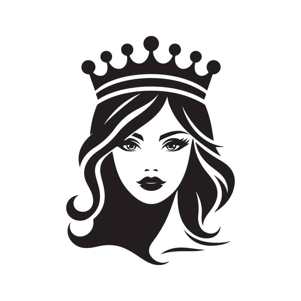 Silhouette Crown Graphic for Brochure Designs vector