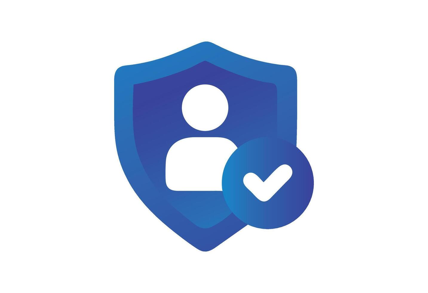 blue verify parson 3d vives icon, Account, profile, user, avatar, people, person icon vector