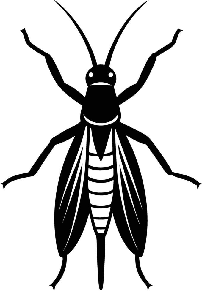 Stone fly silhouette illustration vector