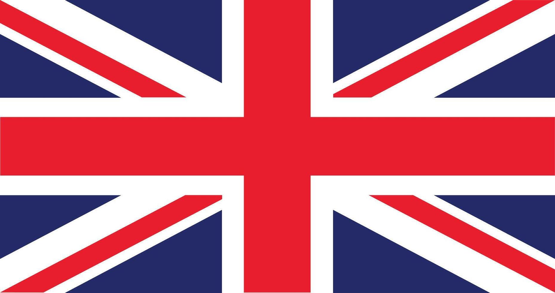 UK flag Flag of United Kingdom British flag illustration. vector
