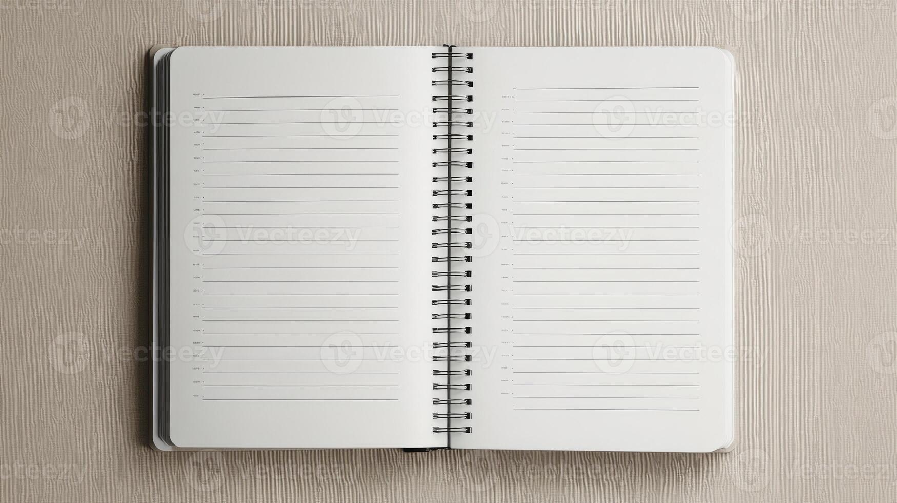 A spiral bound notebook is open to a page with a list of items photo