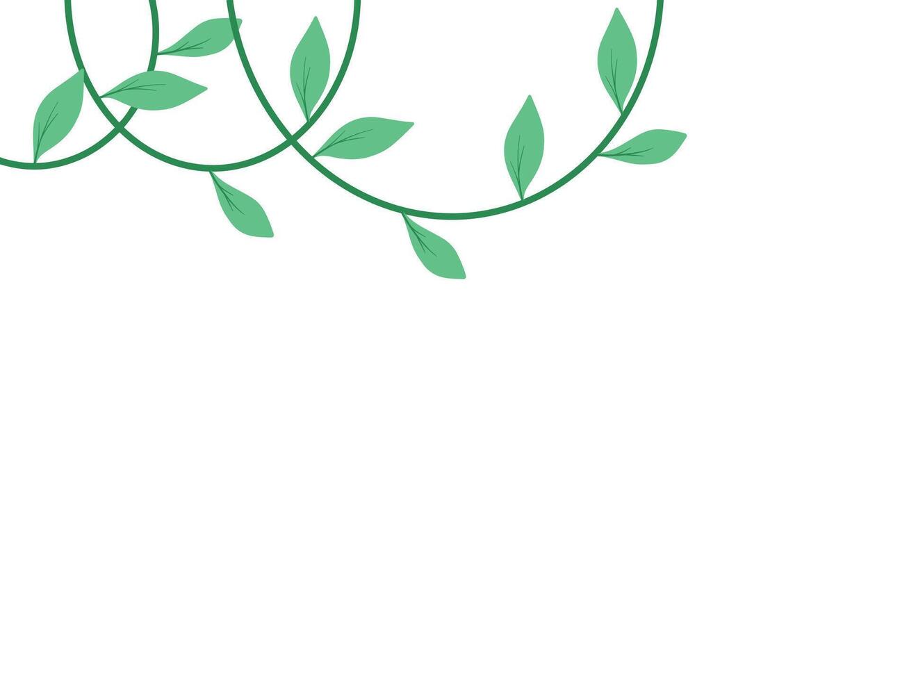 Jungle Branch Plant green Leaf vector