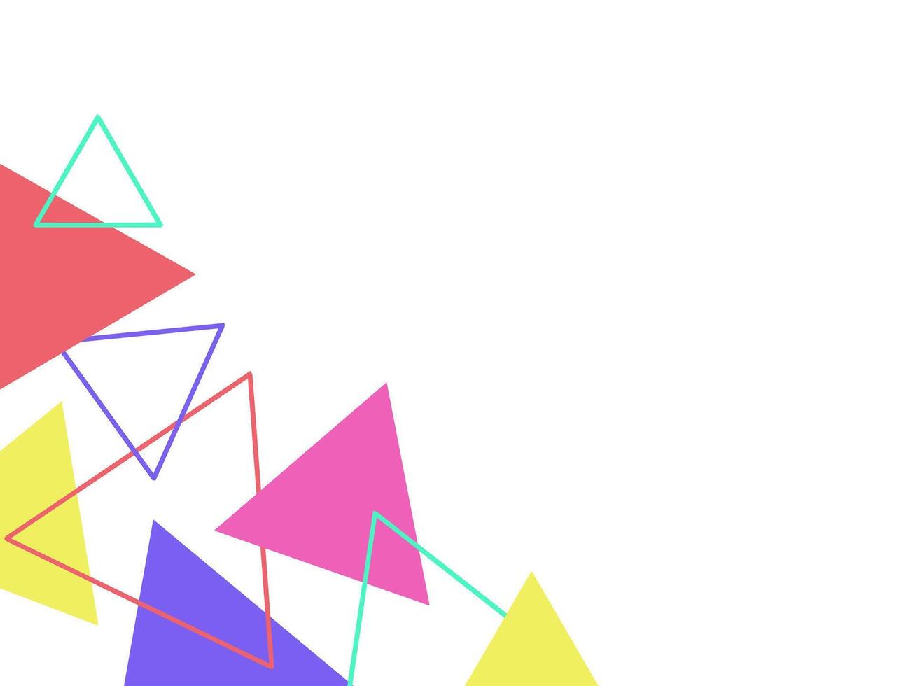Triangle Geometric Abstract Frame vector