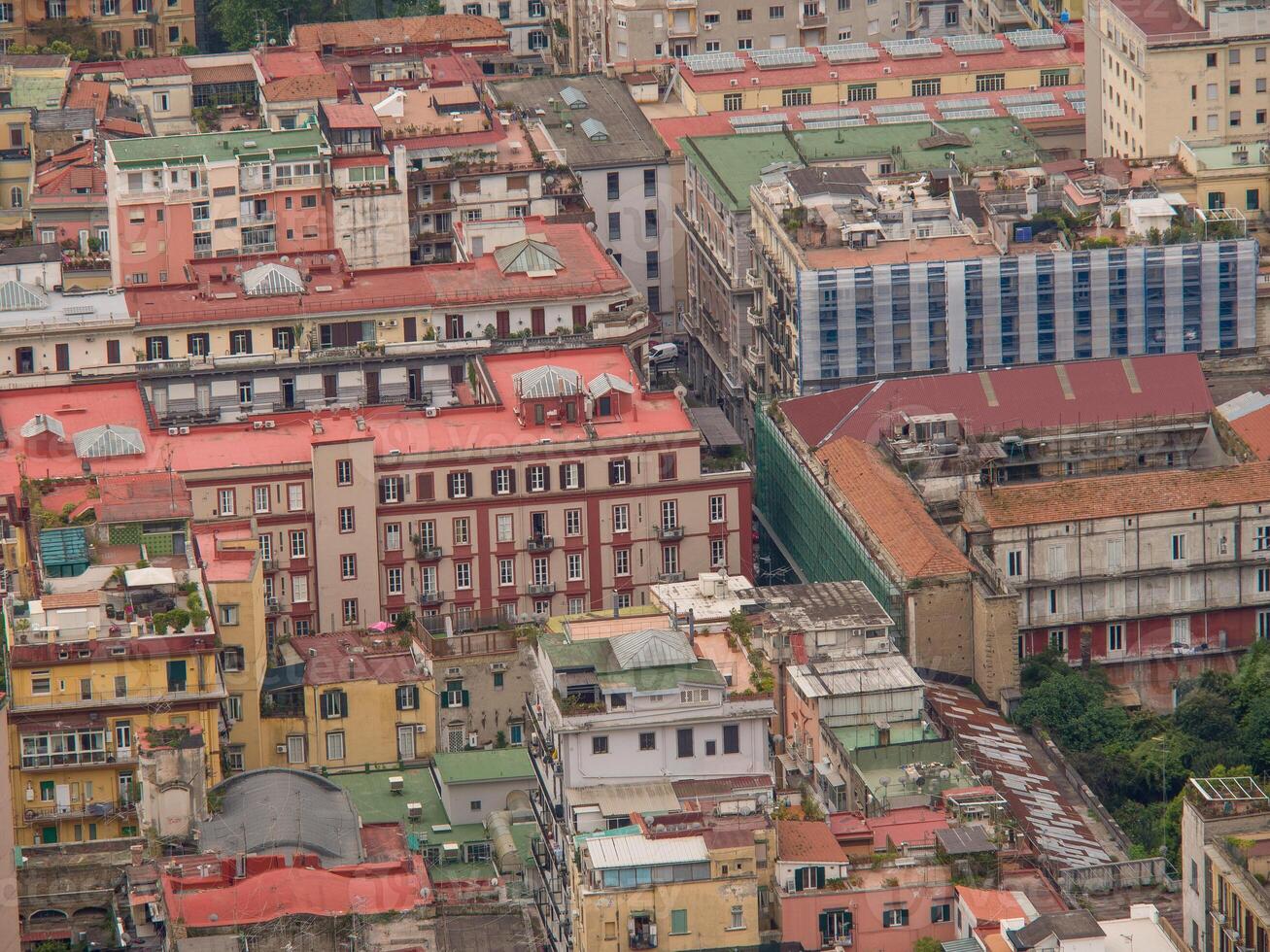 A view of the city from above photo