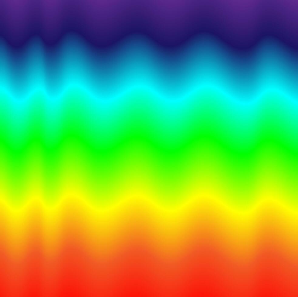Abstract rainbow background decorated with a pattern of multicolored wavy lines vector