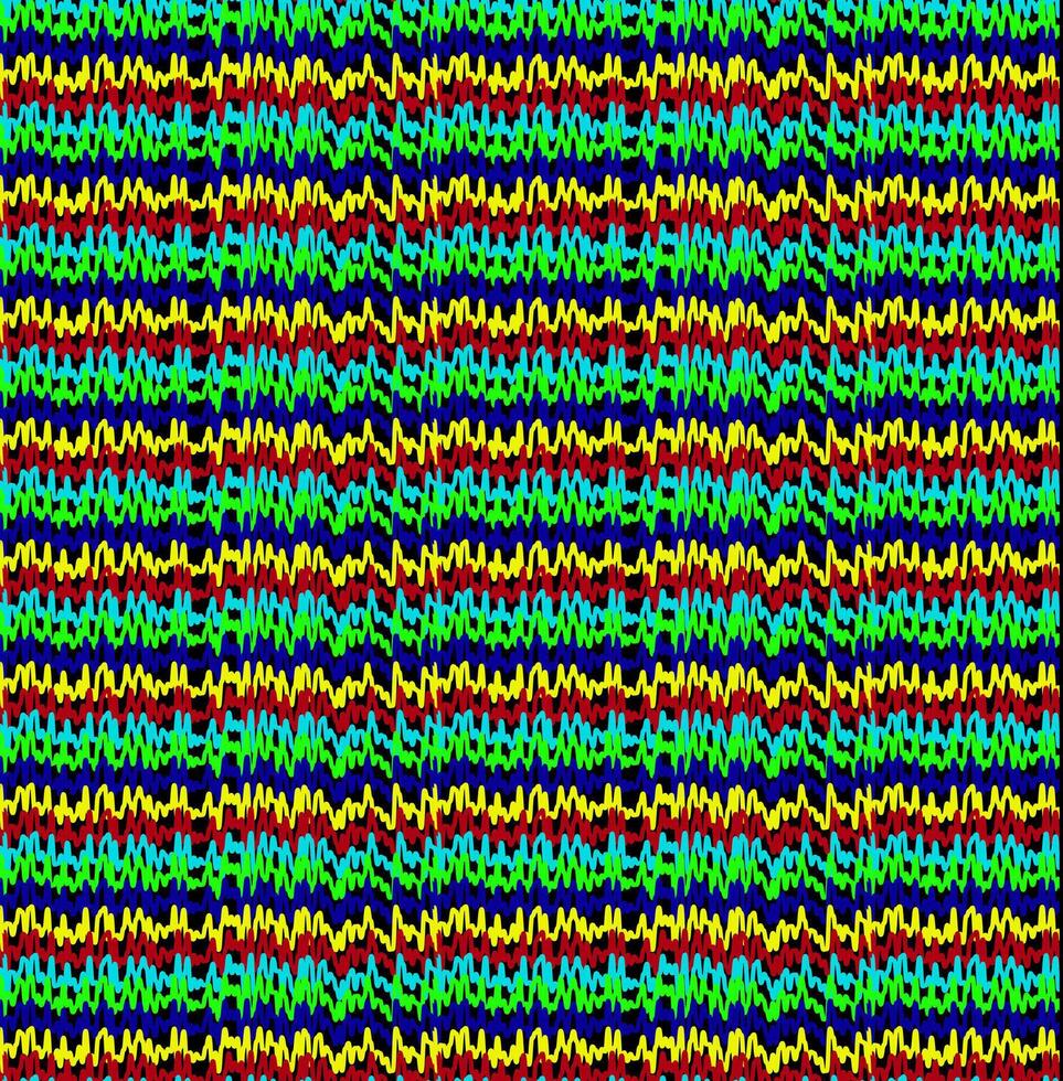 Original abstract background in the form of knitted fabric decorated with a colored striped pattern vector