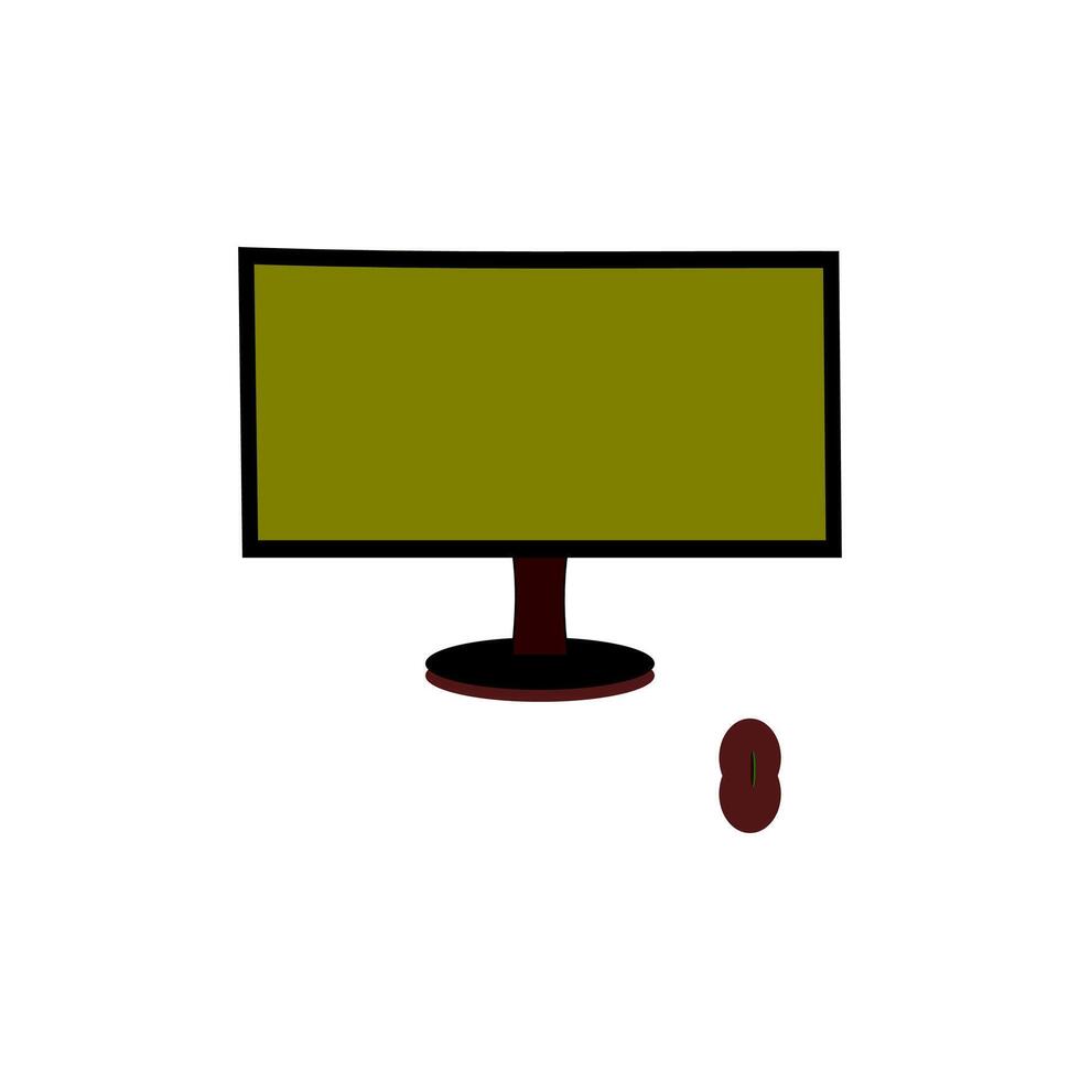 Monitor , computer monitor , display , illustration design vector