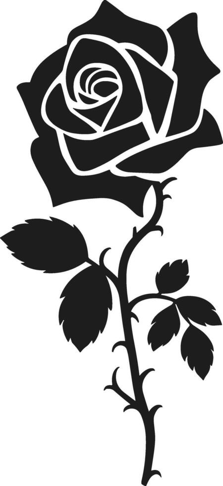 Elegant Rose Illustration for Valentine's Day vector