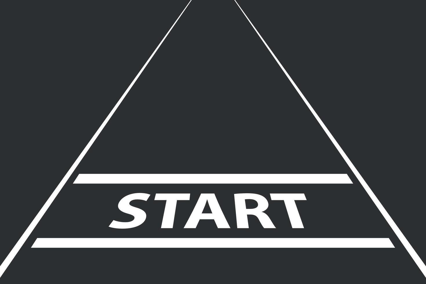Start Line on Dark Track Background vector