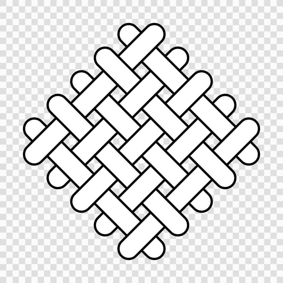 Interlacing Threads Fabric Pattern vector